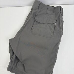 Duluth Trading Co Dry on the Fly Cargo Shorts Mens 44 Gray Relaxed Fit **READ**